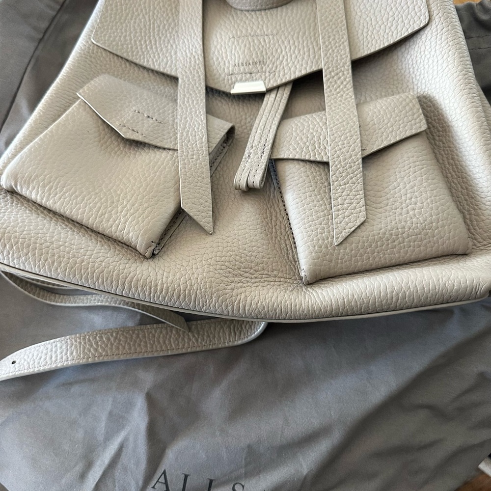 ALLSAINTS Captain Lea Leather Backpack